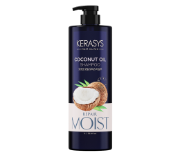 Kerasys Shampoo 1L Coconut Oil - Cabelos Secos Danificados e Sem Brilho