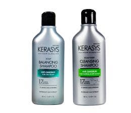 Kerasys Scalp Balancing Shampoo 180ml + Deep Cleansing Shampoo 180ml (Cuidado com o Couro Cabeludo)