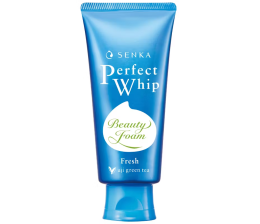 SENKA - Perfect Whip Fresh Uji Green Tea - Espuma de Limpeza Facial 100g