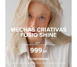 Serviço - Mechas Criativas Fusio-Shine (Grátis 3 Máscaras 50ml Ice)