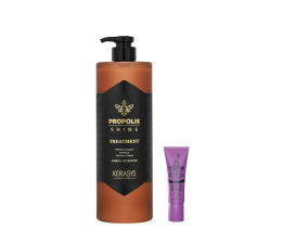Kerasys - Própolis Shine Energy Tratamento 1L + Grátis Dr.Pawpaw Plumping Oil Hidratante Labial 8ml