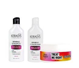 Super Trio Repairing Treat Me Right (Máscara 200ml + Grátis SH 180ml + CD 180ml)
