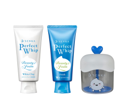 SENKA - Perfect Whip Dupla - (White Clay 120g + Fresh Green Tea 100g) + Grátis Criador de Espuma